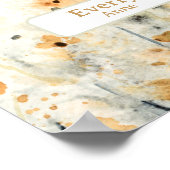 Wildblumen Individuelle Name Kinderzimmer Dekorati Poster (Ecke)