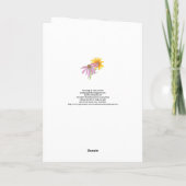 Wildblumen, innen leer karte (Rückseite)