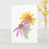 Wildblumen, innen leer karte (Gelbe Blume)