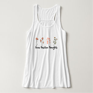 Wildblumen Inspirierendes Zitat Tank Top