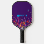 Wildblumen Inspirivity Beruflich Modern Fun Pickleball Schläger (Vorderseite)