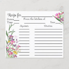 Wildblumen Iris Brautparty Rezept Karte