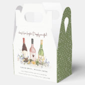 Wildblumen jubeln Liebe Weinflaschen Hochzeit Geschenkschachtel (Geöffnet)