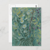 Wildblumen Juli, Sommer Blume Blumengarten Postkarte (Vorne/Hinten)