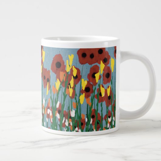 Wildblumen Jumbo-Tasse (Rechts)