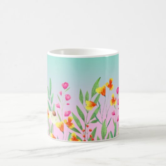 Wildblumen Kaffeetasse (Mittel)