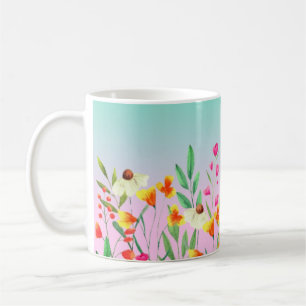Wildblumen Kaffeetasse
