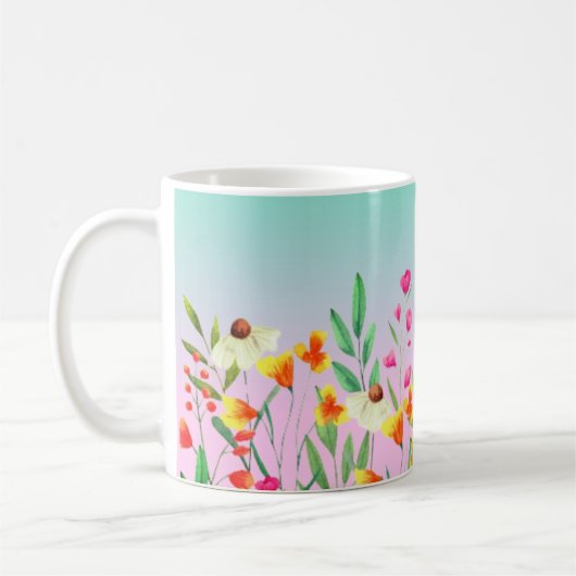 Wildblumen Kaffeetasse (Links)