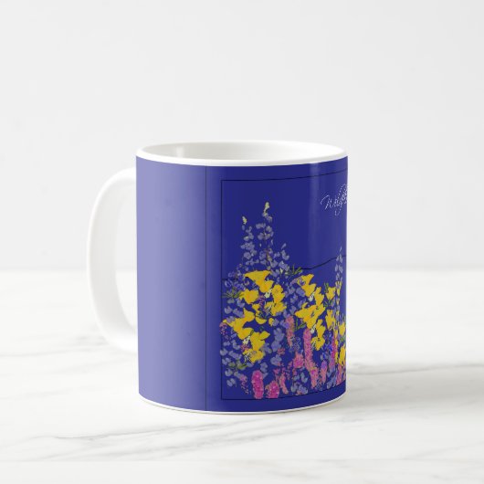 Wildblumen Kaffeetasse (Vorderseite Links)