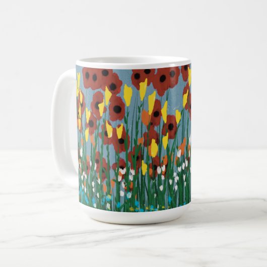 Wildblumen Kaffeetasse (Vorderseite Links)