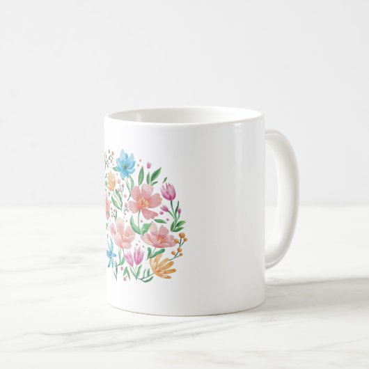 Wildblumen Kaffeetasse (VorderseiteRechts)