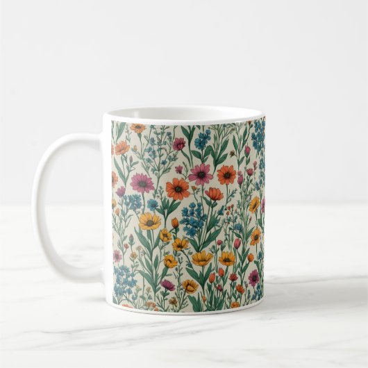 Wildblumen Kaffeetasse (Links)