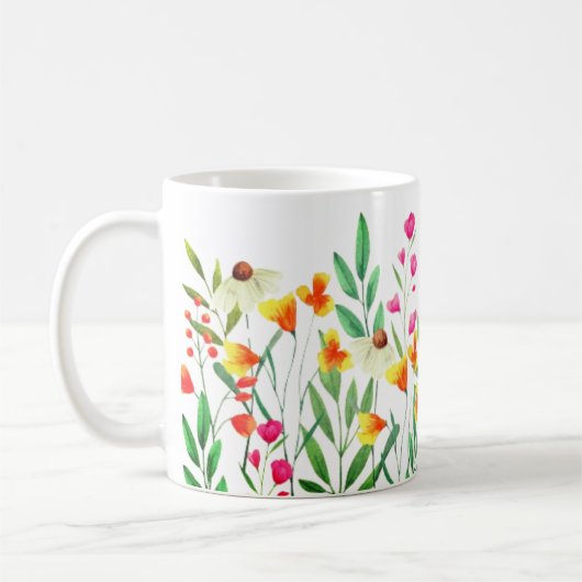 Wildblumen Kaffeetasse (Links)