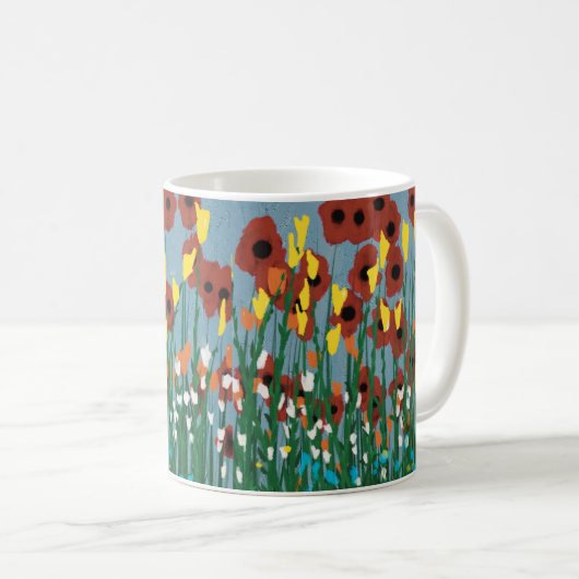 Wildblumen Kaffeetasse (VorderseiteRechts)