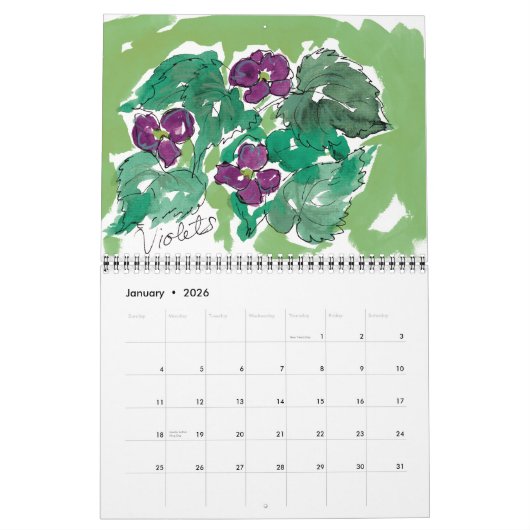 Wildblumen Kalender (Jan 2026)