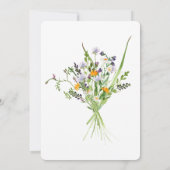 Wildblumen kalibrieren Erste Kommunion Einladung (Rückseite)