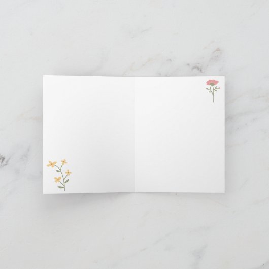 Wildblumen Karte (Innenseite)