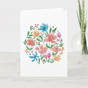 Wildblumen Karte