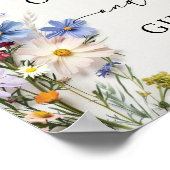 Wildblumen Karten und Geschenk Poster (Ecke)
