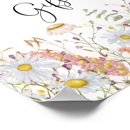 Wildblumen Karten und Geschenke Poster (Ecke)