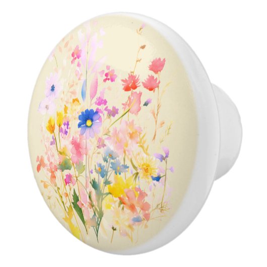 Wildblumen Keramikknauf (Rechts)