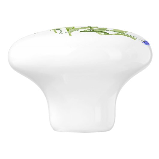 Wildblumen Keramikknauf (Seitenansicht)