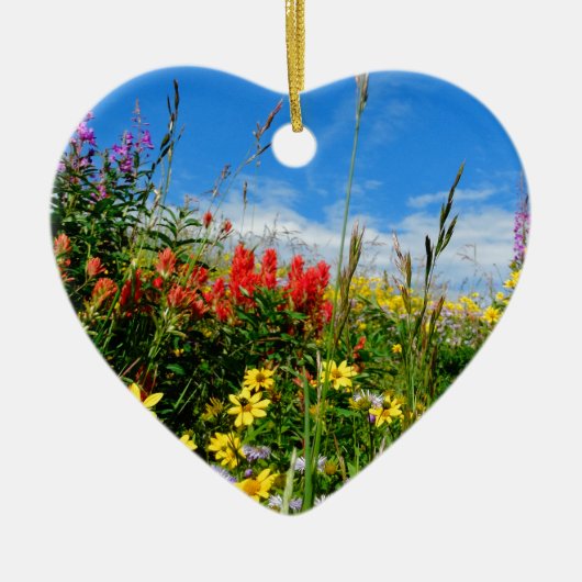 Wildblumen Keramikornament (Vorne)