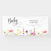 Wildblumen Kinderdusche Banner (Horizontal)