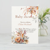 Wildblumen Kinderdusche Einladung (Stehend Vorderseite)