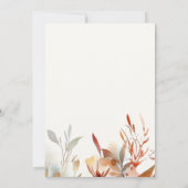 Wildblumen Kinderdusche Einladung (Rückseite)