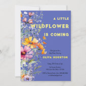 Wildblumen Kinderdusche Einladung (Vorderseite)