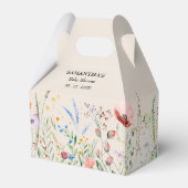 Wildblumen Kinderdusche Elfenbein Geschenkschachtel (Rückseite)