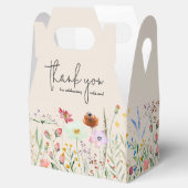 Wildblumen Kinderdusche Elfenbein Geschenkschachtel (Geöffnet)