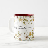 Wildblumen Kinderdusche Gastgeschenk Momento Tasse (Vorderseite Links)