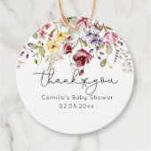 Wildblumen Kinderdusche Geschenkanhänger (Vorderseite)