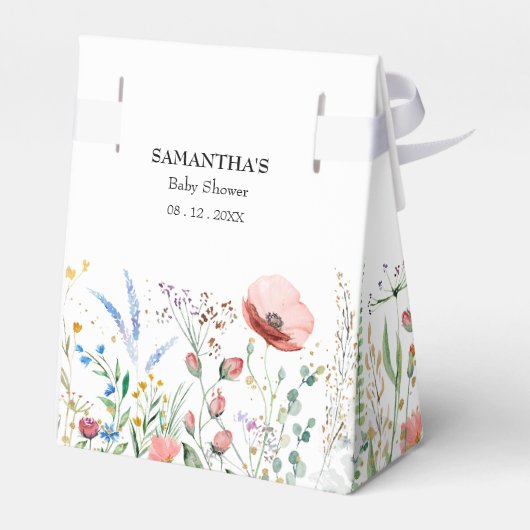 Wildblumen Kinderdusche Geschenkschachtel (Rückseite)