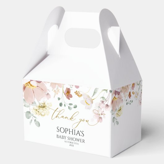 Wildblumen Kinderdusche Geschenkschachtel (Vorderseite)