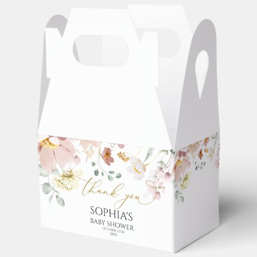 Wildblumen Kinderdusche Geschenkschachtel (Offen)