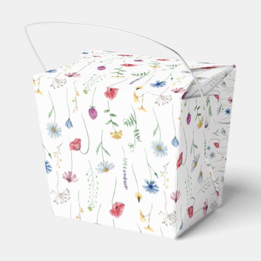 Wildblumen Kinderdusche Geschenkschachtel (Rückseite)