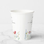 Wildblumen Kinderdusche Pappbecher (Rechts)