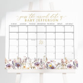 Wildblumen Kinderdusche Ratschlag Fälligkeitszeitp Poster