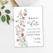 Wildblumen Kinderdusche Save The Date