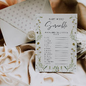 Wildblumen Kinderduschenspiel - Wortspiel Einladung