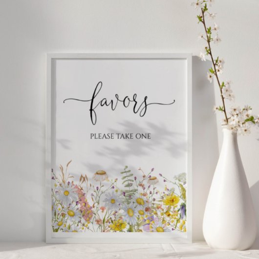 Wildblumen Kinderduschfavoriten Poster