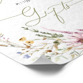 Wildblumen Kinderduschkarten und Geschenke für Was Poster (Ecke)