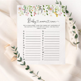 Wildblumen Kindernahrungsspiel