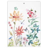 Wildblumen Klemmbrett (Rückseite)