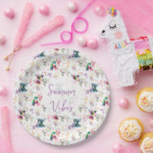 Wildblumen & Kolibri Sommer Stimmung Pappteller (Party)