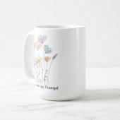 Wildblumen-Kollektion Florale Mama Kaffeetasse (Vorderseite Links)