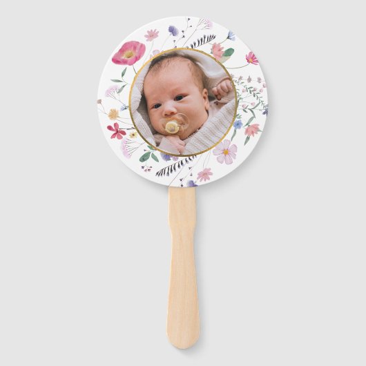 Wildblumen Kreislauftaufe Fächer (Rückseite)